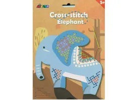 Avenir Cross Stitch Elephant Bedruckte Tierschablonen zum Besticken und Aufstellen 6301435