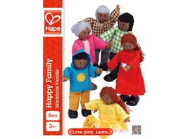 Hape Puppenfamilie Dunkle Hautfarbe E3501