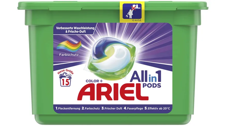 Ariel Colorwaschmittel All-in-1 Pods - 15WL x 26.3g