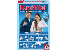 Schmidt Spiele Familienspiele Kniffel mit Lederwuerfelbecher 49030