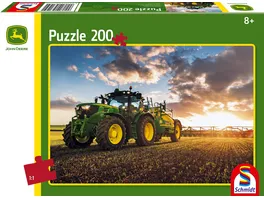 Schmidt Spiele Kinderpuzzle Traktor 6150R mit Feldspritze 200 Teile 56145