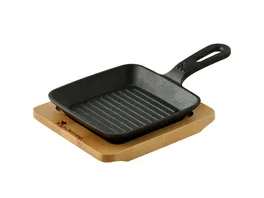 MASTERPRO Grillpfanne aus Gusseisen 13 7x22 2x2 2cm