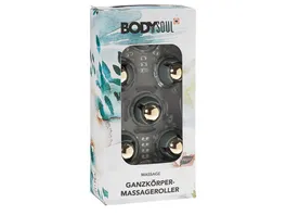 BODY SOUL Massagehandschuh mit Rollen Ganzkoerper Massageroller