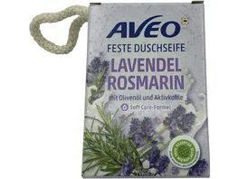 AVEO Feste Duschseife Lavendel Rosmarin
