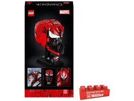 LEGO 76199 Marvel Spider Man Carnage Maske Bauset fuer Erwachsene