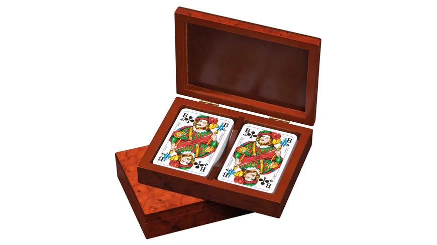 Kartenbox mit Würfel und Magnetverschluss Philos Rommé 6656 