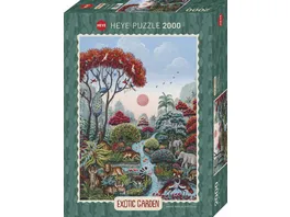 Heye Standardpuzzle 2000 Teile Wildlife Paradise Exotic Garden 299583