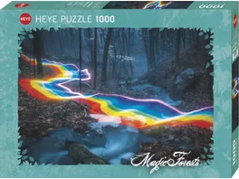 Heye Standardpuzzle 1000 Teile Rainbow Road Magic Forests 299439