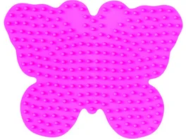 Hama Buegelperlen midi5 Stiftplatte Schmetterling Pink