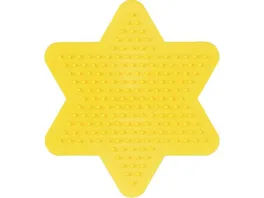Hama Buegelperlen midi5 Stiftplatte kleiner Stern Gelb