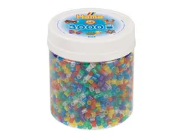 Hama Buegelperlen midi5 Dose mit ca 3000 Perlen Glitter Mix