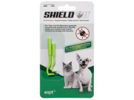 SHIELD ON Zeckenhaken fuer Hunde und Katzen