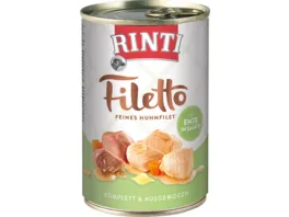 RINTI Hundenassfutter Filetto Huhn Ente in Sauce