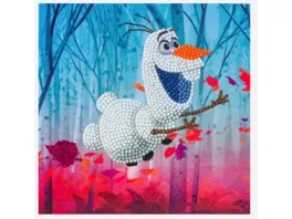 Craft Buddy Crystal Art Diamond Painting Card Kit Disney Frozen Olaf 18x18cm