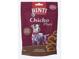 RINTI Hundesnack Chicko Plus Leberwurstschnitten