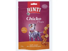 RINTI Hundesnack Chicko Plus Kaesewuerfel mit Huhn