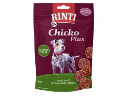 RINTI Hundesnack Chicko Plus Gemuesetaler mit Ente