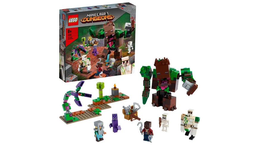 LEGO Minecraft 21176 Die Dschungel Ungeheuer Set mit Actionfiguren
