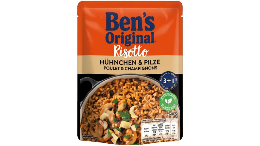 BEN'S ORIGINAL™ Risotto mit Hühnchen und Pilze 250g