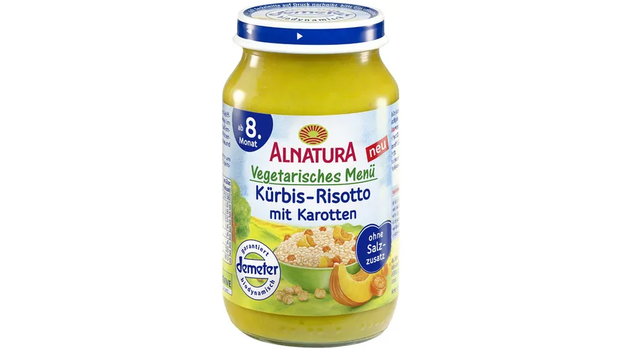 Alnatura Kürbis-Risotto mit Karotten (Baby) 220g