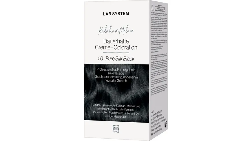LAB SYSTEM Creme-Coloration 1.0 Pure Silk Black