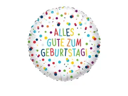 Amscan Folienballon CONFETTI Happy Birthday S40