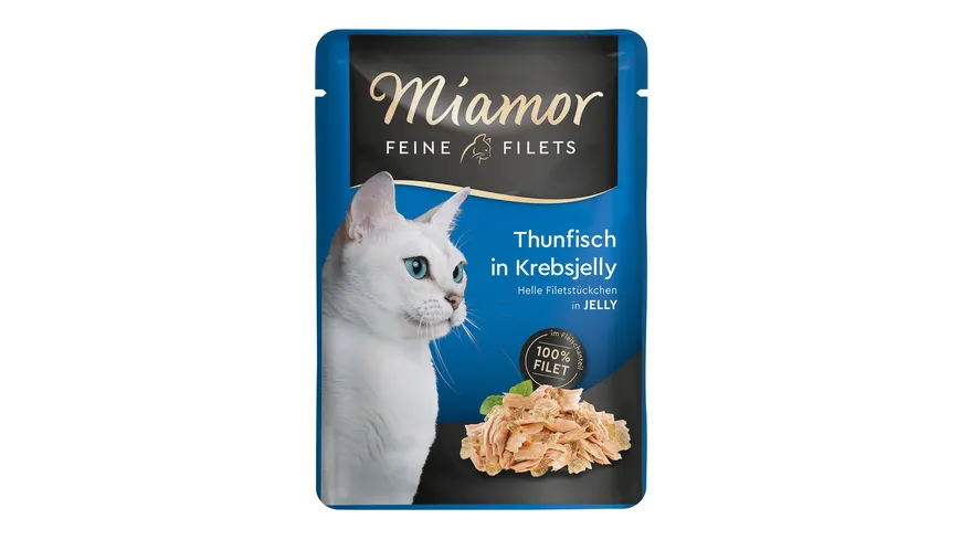 Miamor Katzennassfutter Feine Filets in Jelly Thunfisch in Krebsjelly