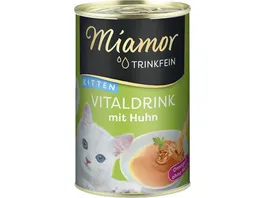 Miamor Katzensnack Trinkfein Vitaldrink Kitten mit Huhn