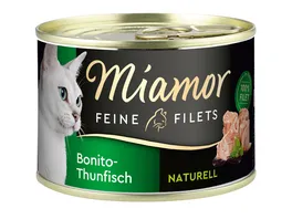 Miamor Katzennassfutter Feine Filets Naturell Bonito Thunfisch