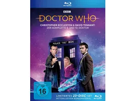 Doctor Who Die Christopher Eccleston und David Tennant Jahre Der komplette 9 und 10 Doktor LTD 21 BRs