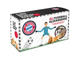FC Bayern Muenchen Fussball Glueckskekse mit Torwandschiessspiel 132g