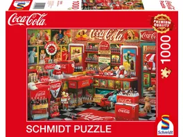 Schmidt Spiele Erwachsenenpuzzle Coca Cola Nostalgie 1000 Teile