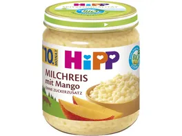 HiPP Bio Kleine Mehlspeise Milchreis mit Mango ohne Zuckerzusatz 200g