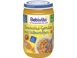 Bebivita Bio Menues Couscous Gemuese mit Suesskartoffeln 250 g