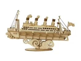 ELLIOT Robotime DIY Cruise Ship DIY 3D Puzzle 19 1 x 5 1 x 10 9 cm Holzbausatz