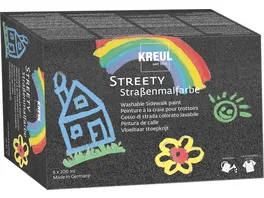 KREUL Streety Strassenmalfarbe 6er Set 200 ml