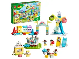 LEGO DUPLO 10956 Erlebnispark Jahrmarkt Kinderspielzeug ab 2 Jahre