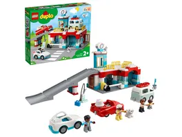LEGO DUPLO 10948 Parkhaus mit Autowaschanlage Kleinkinder Spielzeug