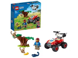 LEGO City Wildlife 60300 Tierrettungs Quad Spielzeug Quad ab 5 Jahre