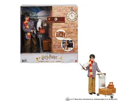 Harry Potter Gleis 9 3 4 Spielset mit Harry Potter Puppe Hedwig Figur