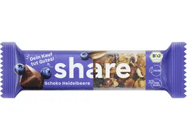 share Bio Nussriegel Schokolade Heidelbeere