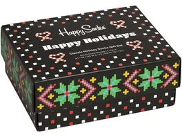 Happy Socks Unisex Socken Gift Set Hohoho 2er Pack