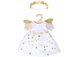 Heless Puppen Kleid Schutzengel mit Sternen Haarband Gr 28 35 cm