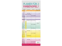 Farbenspiel Planer fuer 2 2023 19x47cm
