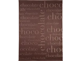 Stuco Geschirrtuch Halbleinen Jacquard Design Chocolate