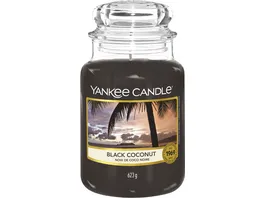 Yankee Candle Grosse Kerze im Glas Black Coconut