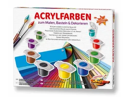 Schipper Malen nach Zahlen Zubehoer Acrylfarben zum Malen Basteln und Dekorieren