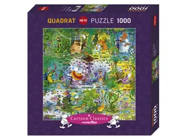 Heye Quadratpuzzle 1000 Teile Wildlife Cartoon Classics