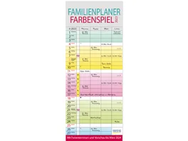 Familienplaner Farbenspiel 2023 19x47cm