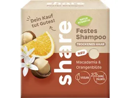 share Festes Shampoo Macadamia Orangenbluete